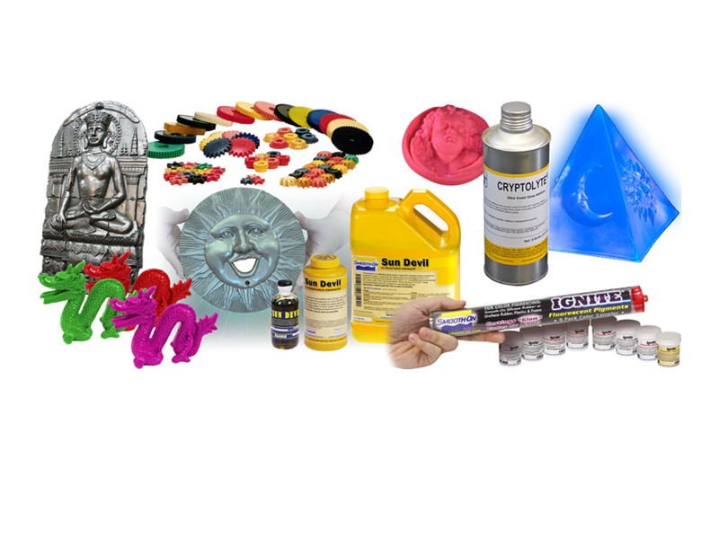 accessori per resine, gomme poliuretaniche e poliuretani espansi